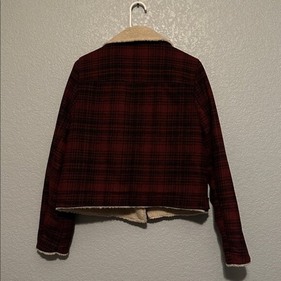 New American Eagle Plaid Moto Jacket - Picture 7 of 7